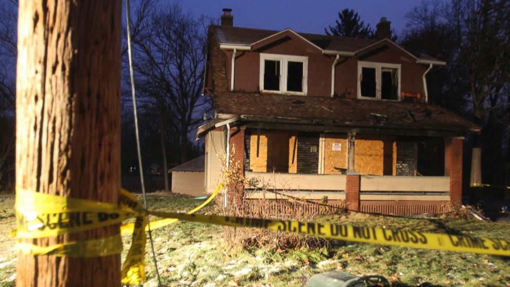 PHOTO: Police tape marks off part of the scene after a deadly fire on Dec. 9, 2018, in Youngstown, Ohio, Dec. 10, 2018.