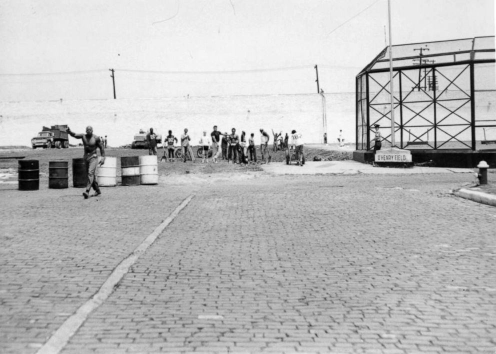 PHOTO: The baseball field inside the Ohio State Penitentiary, a facility torn down in the mid-1980s.