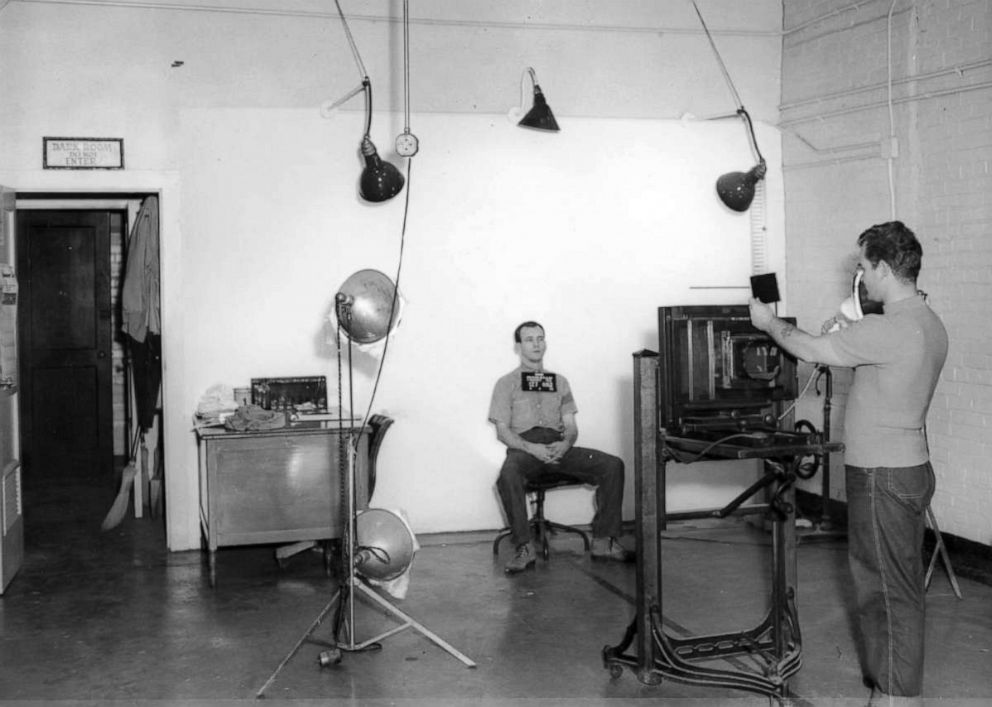 PHOTO: The identification room inside the Ohio State Penitentiary, a facility torn down in the mid-1980s.