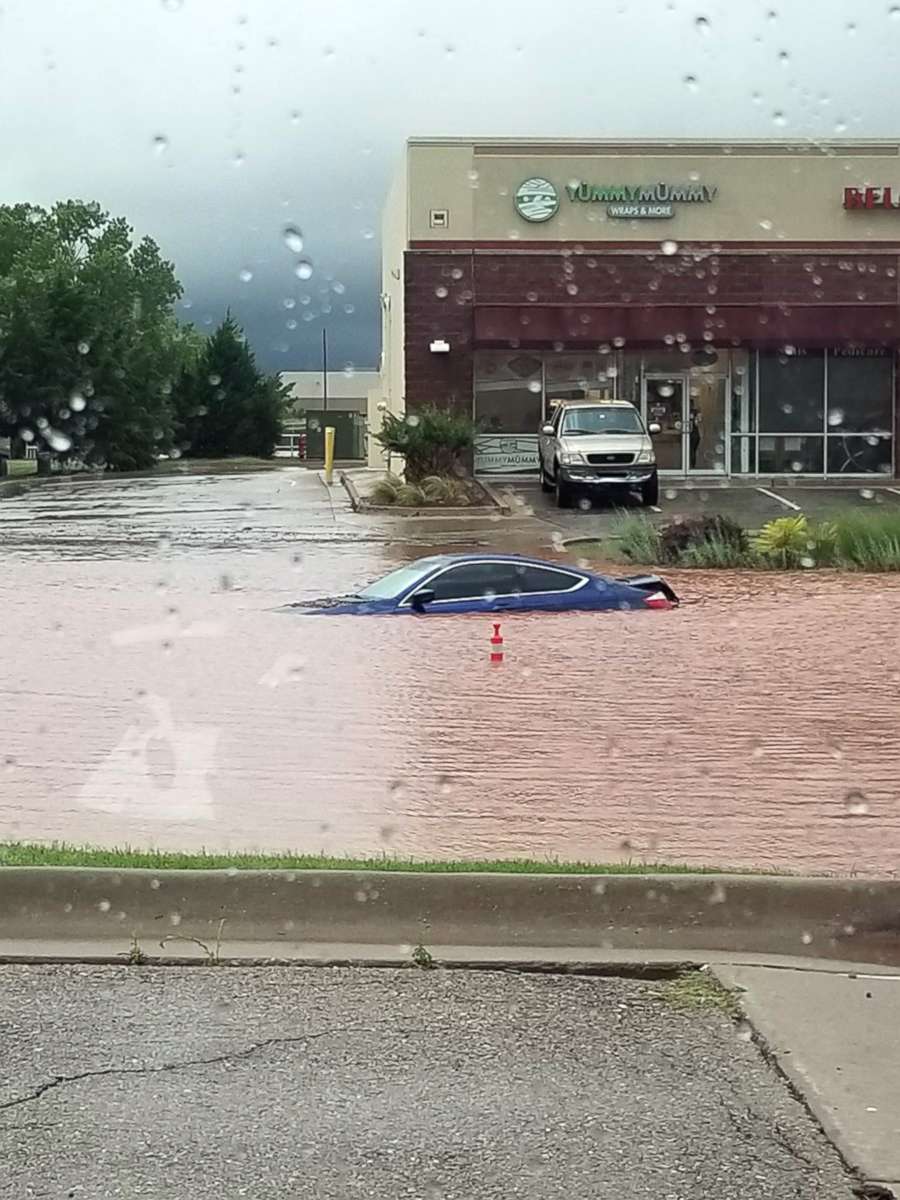 PHOTO: KTNV producer Micah Manalo shared this photo of flooding in Oklahoma City on June 6, 2018.
