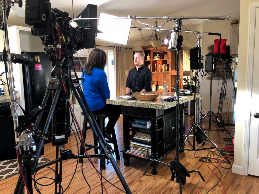 PHOTO: Nightline's Juju Chang Interviews Santa Rosa resident, Jeff Okrepkie, who lost his home in the 2017 Tubbs Fire.