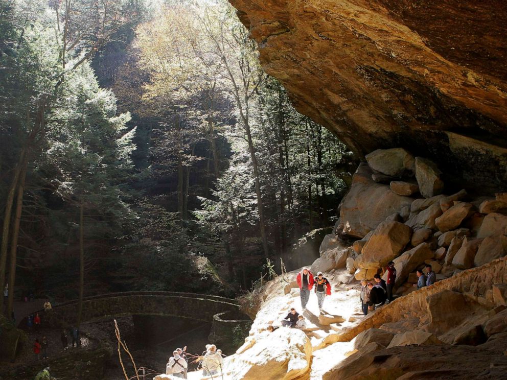 PHOTO: Popular tourist attraction Old mans Cave in Hocking Hills State Park in Logan, Ohio, Oct. 30, 2005.