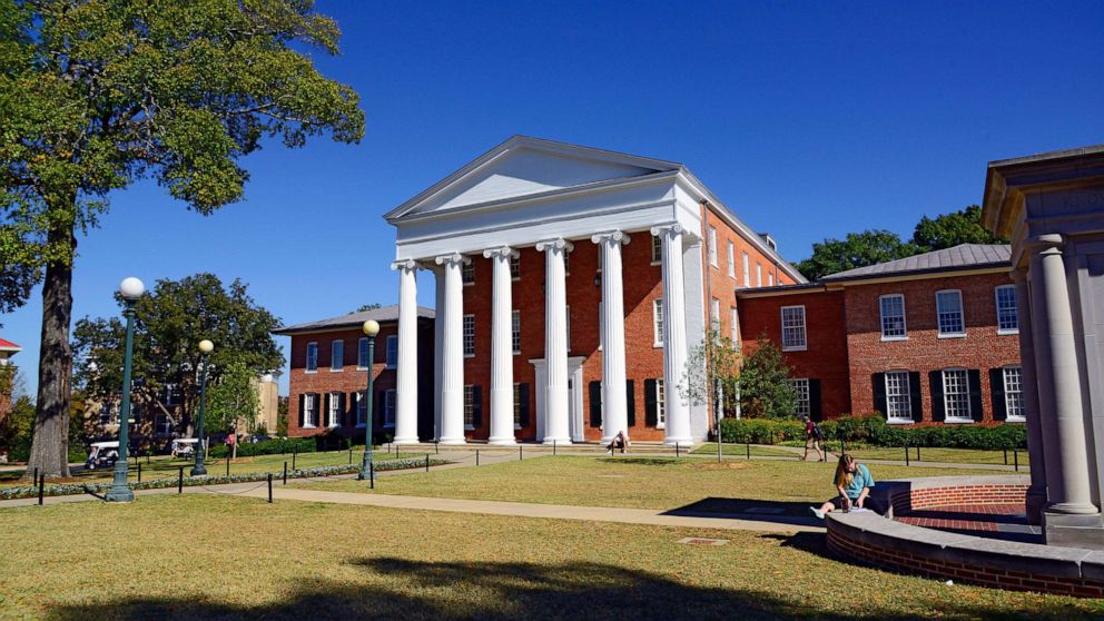 PHOTO: The Lyceum Building is shown on the Ole Miss campus in Oxford, MS.