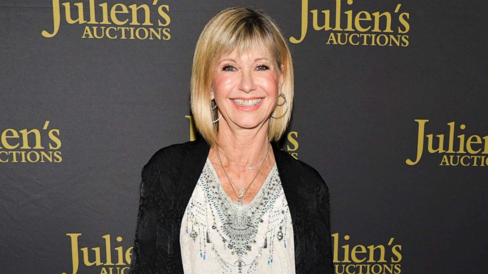 PHOTO: Olivia Newton-John attends the VIP reception for upcoming "Property of Olivia Newton-John Auction Event at Julien's Auctions on Oct. 29, 2019 in Beverly Hills, Calif.