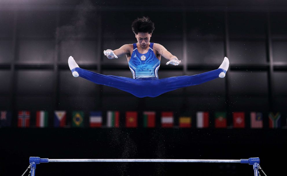 PHOTO: Yu-Jan Shiao of Chinese Taipei during a practice session at the Ariake Gymnastics Centre ahead of the Tokyo 2020 Olympic Games on July 21, 2021 in Tokyo, Japan.