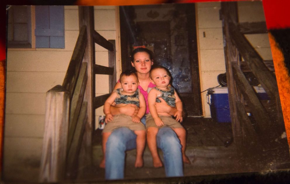 PHOTO: Tera Crowder holds her twins, Jacob and Jeremy during their first birthday party in 2002. Her mother Deborah filed for custody of the twins the same year.