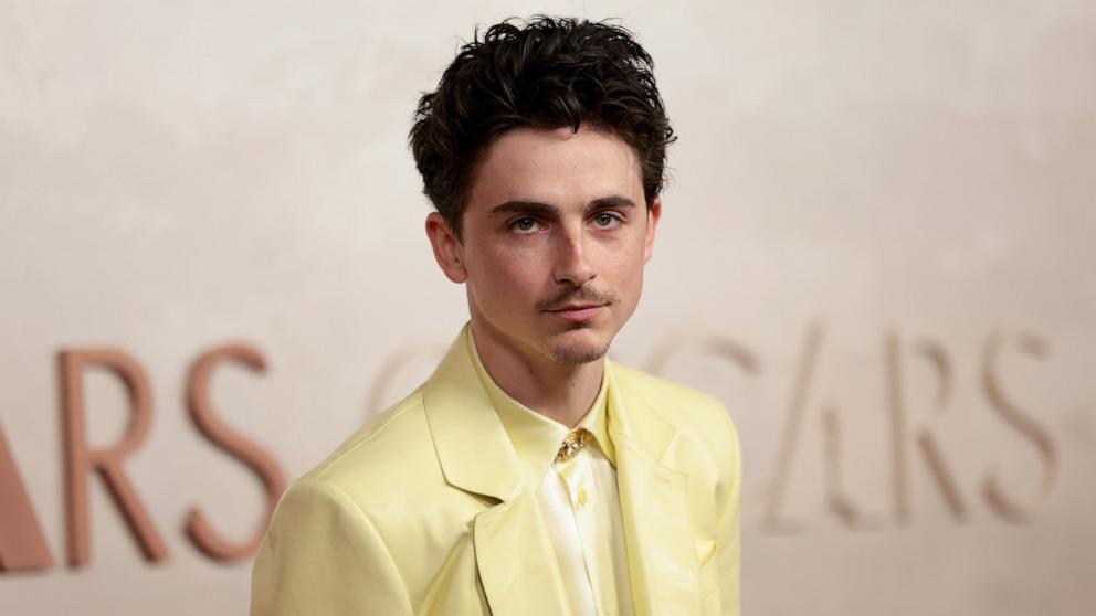 PHOTO: Timothee Chalamet attends the 97th Annual Oscars, Mar. 2, 2025 in Los Angeles.