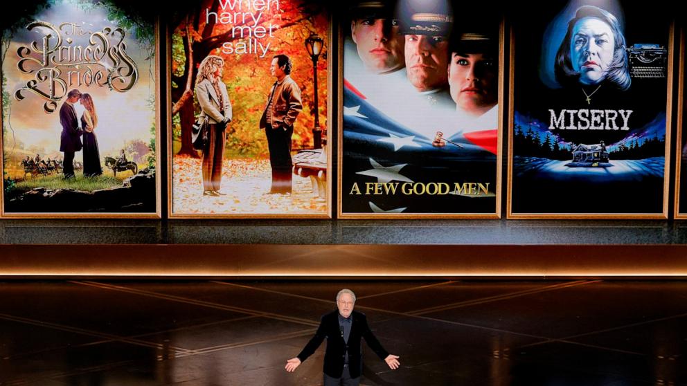 PHOTO: Billy Crystal speaks about Rob Reiner at the 98th Academy Awards, March 15, 2026 in Hollywood, Calif.