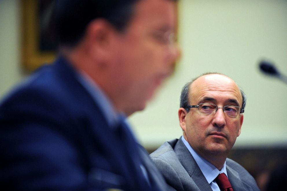 PHOTO: Assistant Labor Secretary David Michaels (R) of the Occupational Safety and Health Administration attends a full committee hearing on Capitol Hill, June 23, 2010.