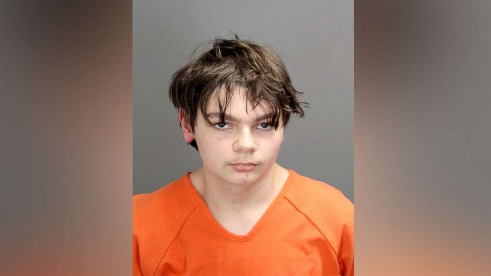 PHOTO: The Oakland County Sheriff's Office released the booking photo on Dec. 1, 2021, for Ethan Crumbley, 15.