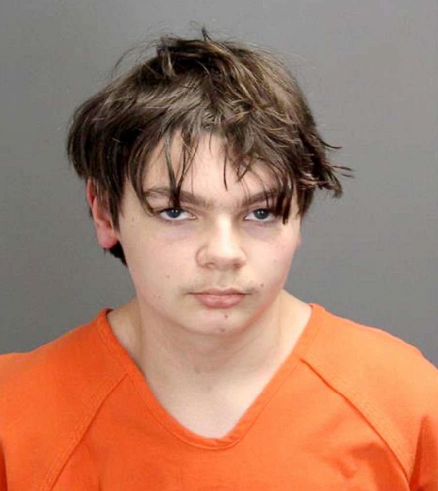 PHOTO: The Oakland County Sheriff's Office released the booking photo on Dec. 1, 2021, for Ethan Crumbley, 15, who has been charged as an adult in the fatal shooting at Oxford High School in Michigan.