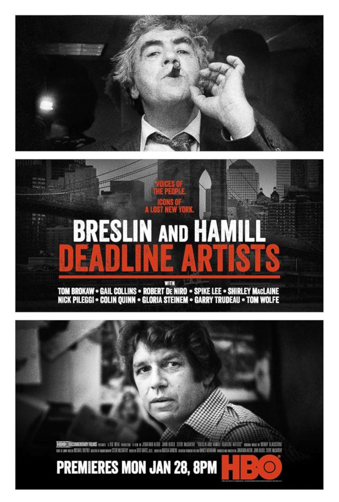 PHOTO: Movie poster for Breslin and Hamill: Deadline Artists