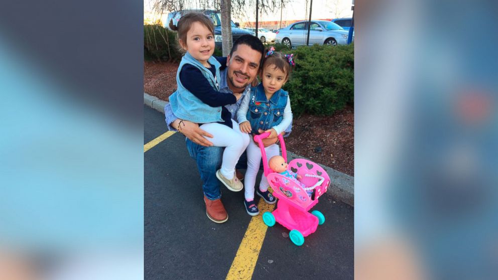 PHOTO: In this undated family photo provided by Sandra Chica, Pablo Villavicencio poses with his two daughters, Luciana, left, and Antonia.