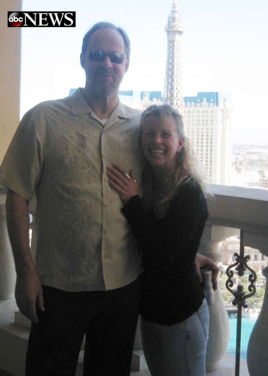 PHOTO: Stephen Paddock and Lisa Crawford are seen here in this undated file photo