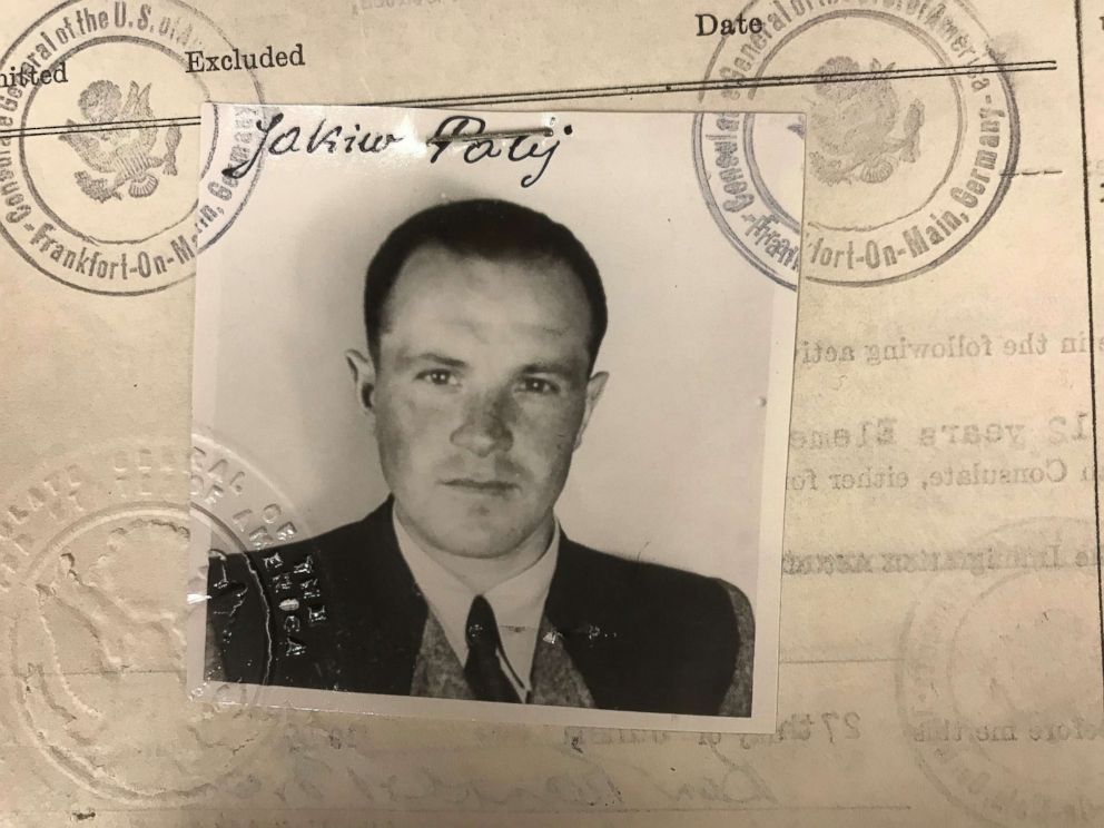 Jakiw Palij, allegedly a former Nazi labor camp guard, seen in his U.S. visa photo from 1949.