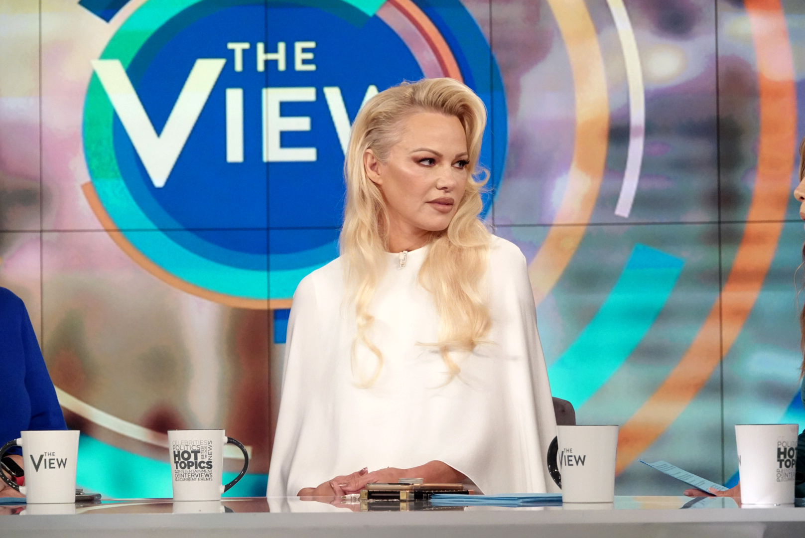 PHOTO: Pamela Anderson speaks out about Julian Assange on "The View," Sept. 6, 2019, in her first TV interview since visiting him in May.