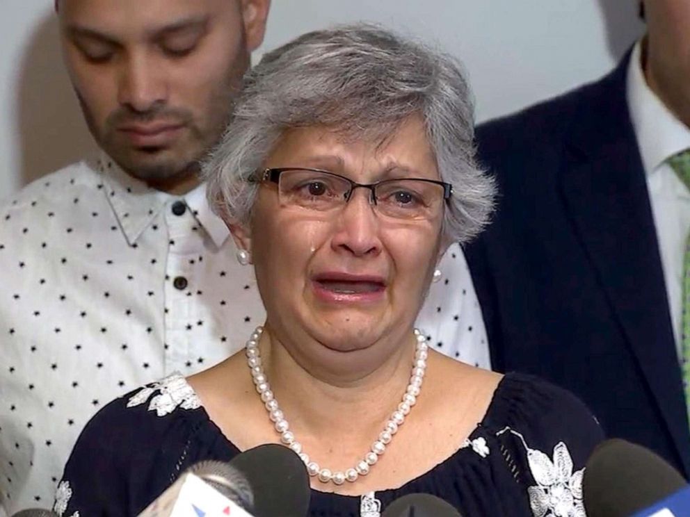 PHOTO: Paola French describes the June 14, 2019, shooting at a Costco in Corona, California, that killed her son, 32-year-old Kenneth French.