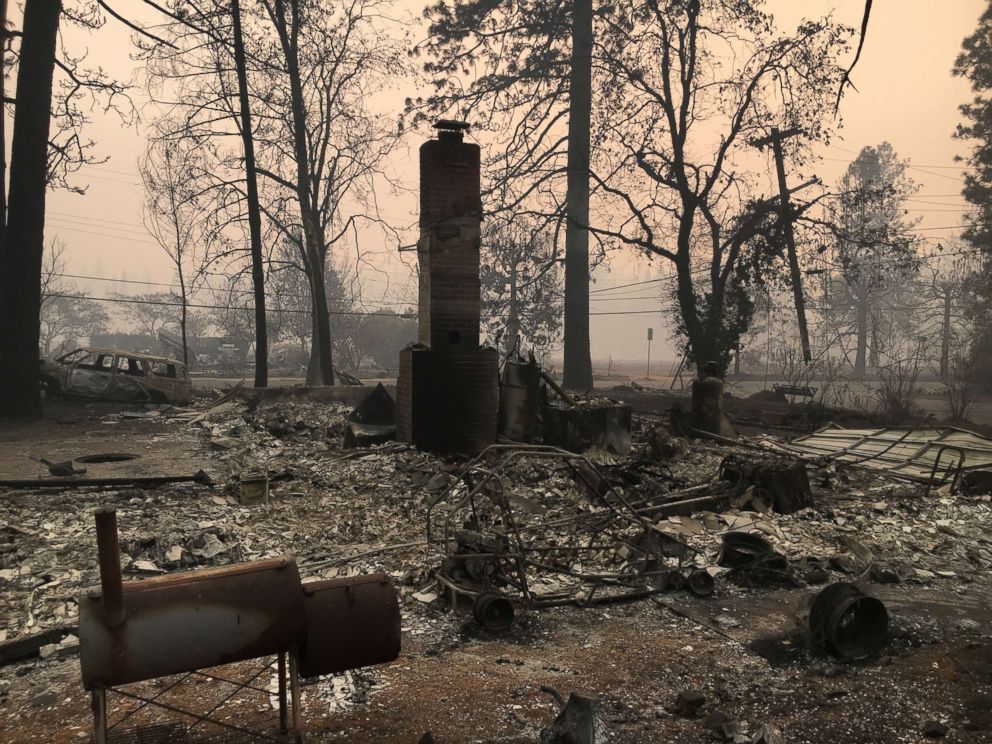 PHOTO: When Paradise, California, resident Jeff Hill returned to his childhood home, it was gone, he told ABC News. 