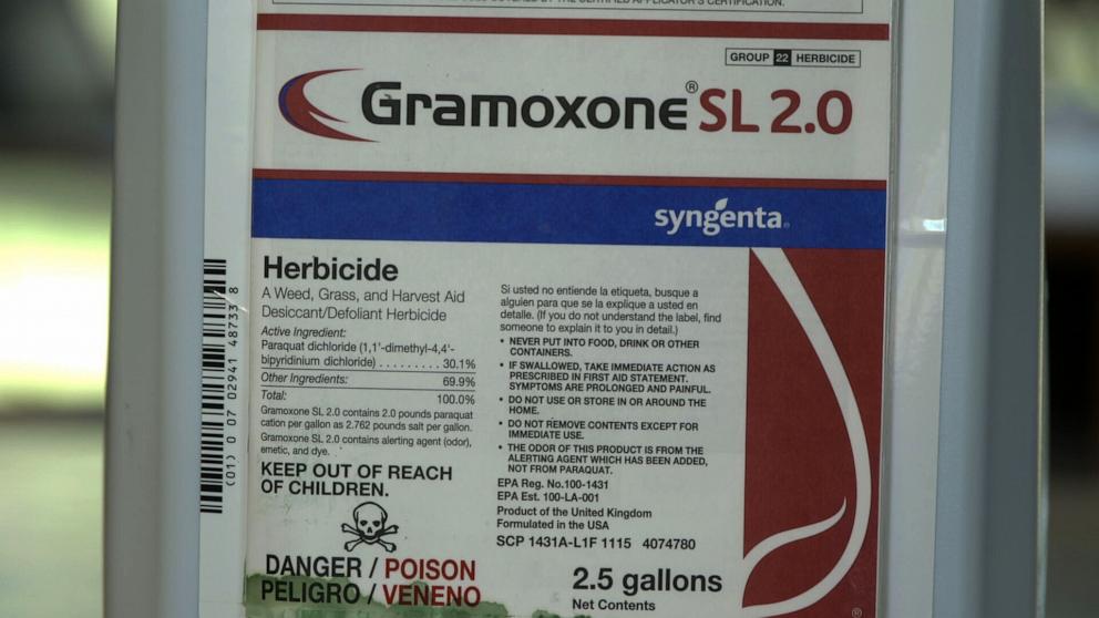 PHOTO: Gramoxone has been sold in the U.S. for decades by Syngenta and its predecessors. 