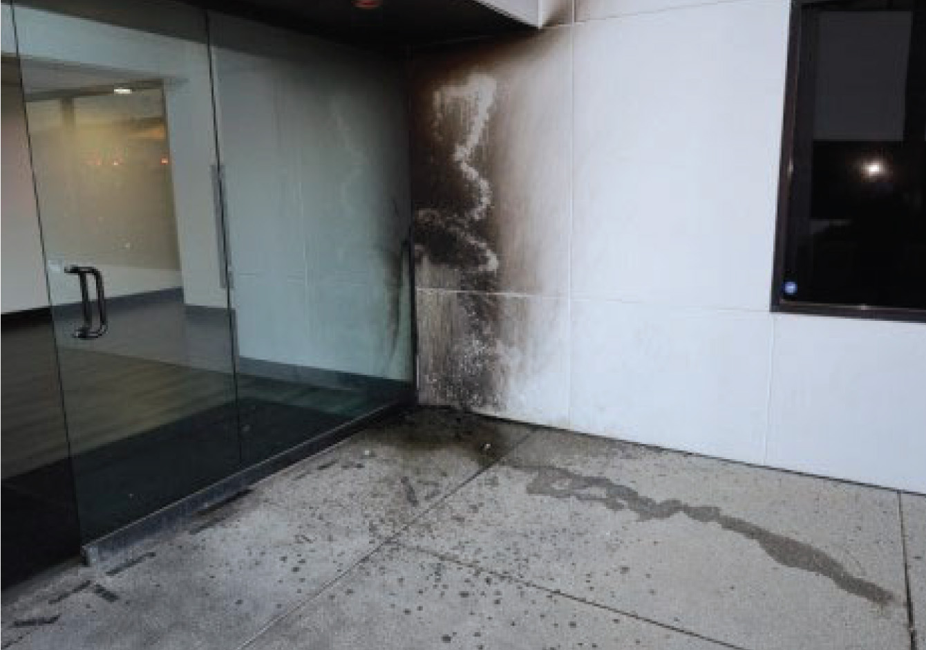 PHOTO: The federal complaint included a photo of damage to a Planned Parenthood in Costa Mesa, California, following an attack on March 13, 2022.