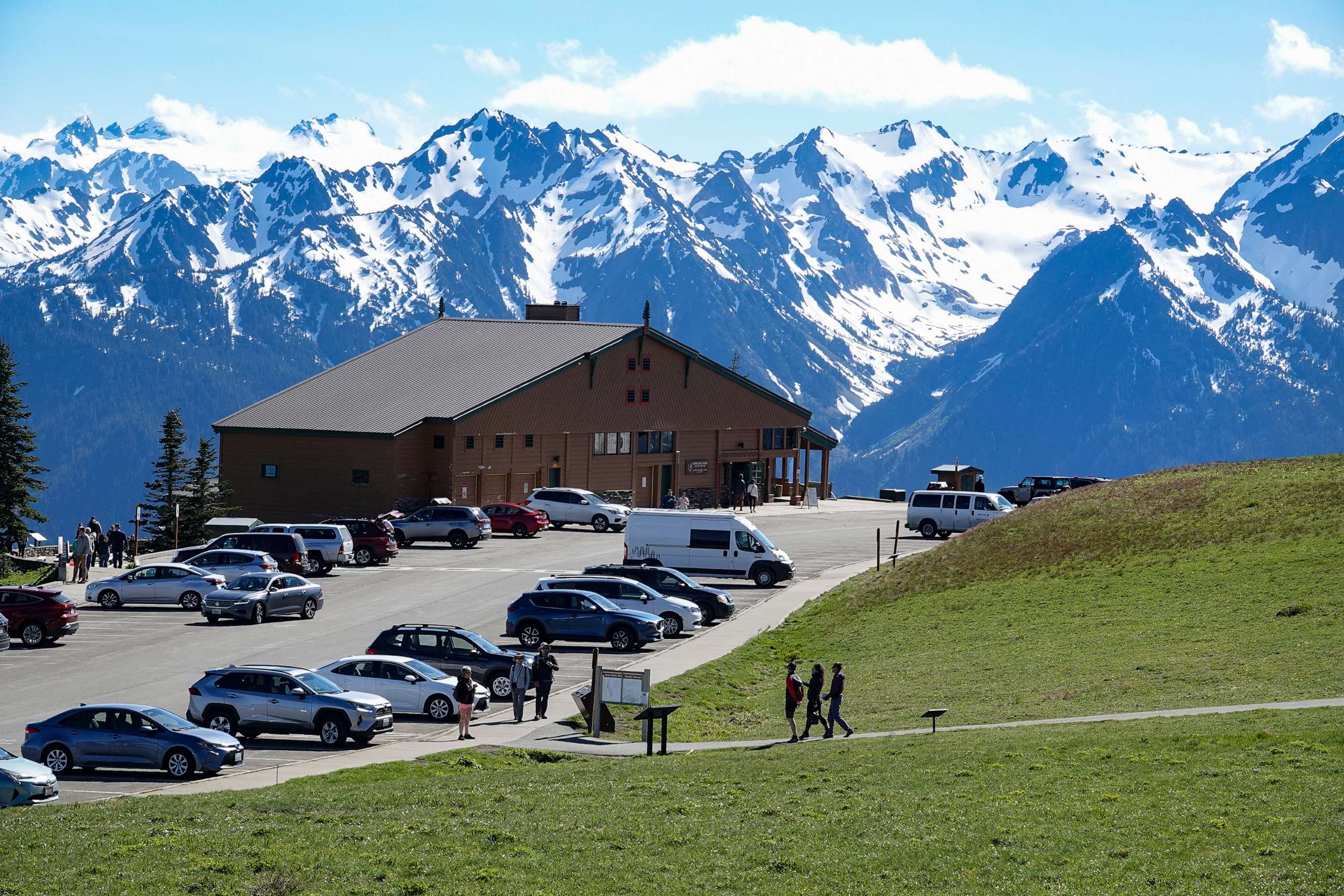PHOTO: Olympic National Park visitors center, at an elevation of 5,242 feet is a year-round destination in Washington State, June 22, 2022.