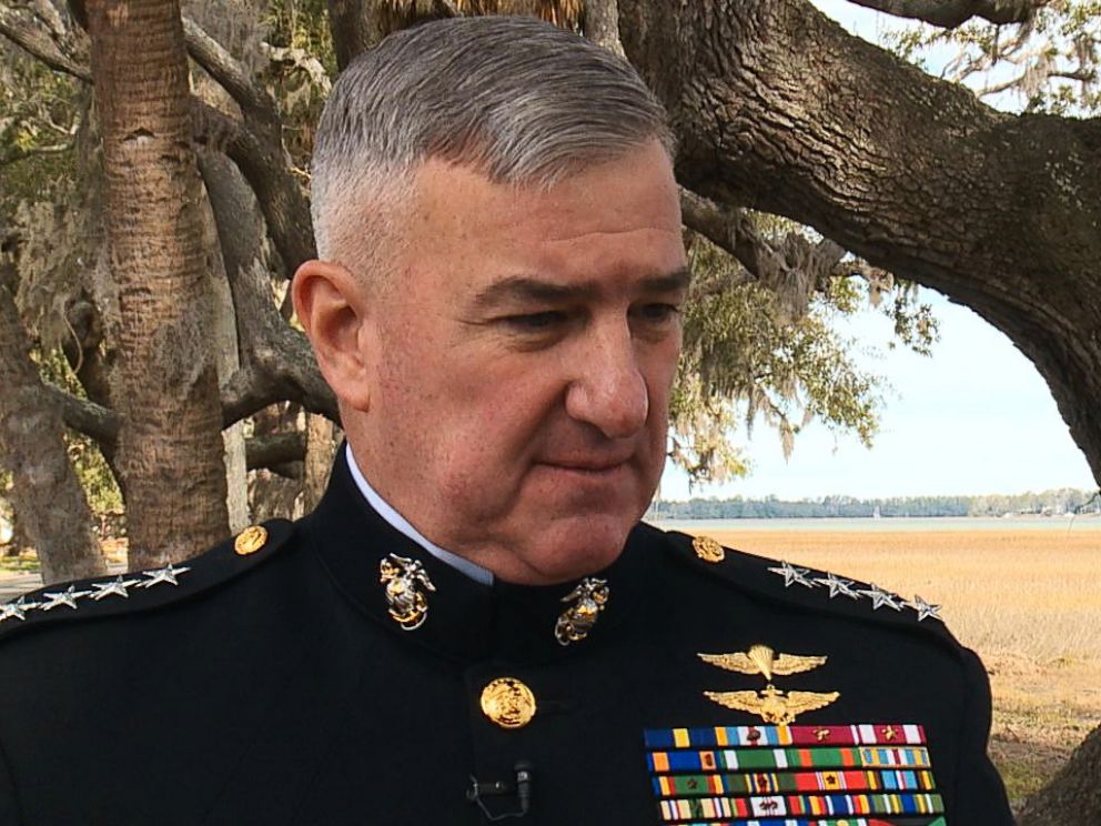 PHOTO: Gen. Glenn Walters, Assistant Commandant of the Marine Corps speaks with ABC News at at Marine Corps Recruit Depot Parris Island in South Carolina, Feb. 2, 2018.
