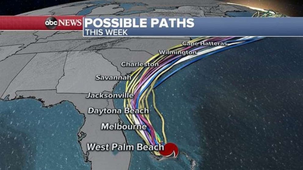 PHOTO: Possible Trails of Hurricane Dorian, September 2, 2019.