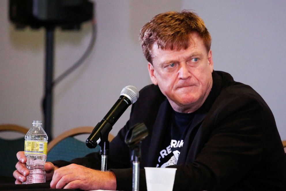 PHOTO: In this Sept. 10, 2022, file photo, businessman Patrick Byrne attends the Florida Election Integrity Public Hearing, in West Palm Beach, Florida.