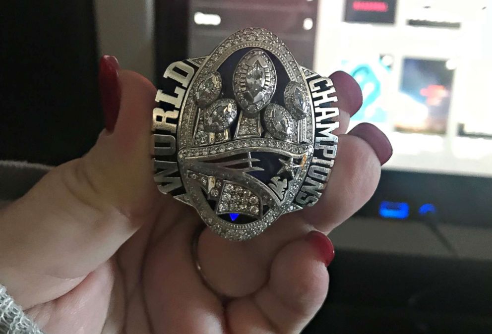 PHOTO: A senior operations manager for the New England Patriots was on the flight and let everyone hold the Super Bowl LI championship ring, parent Meredith Barry told ABC News. 