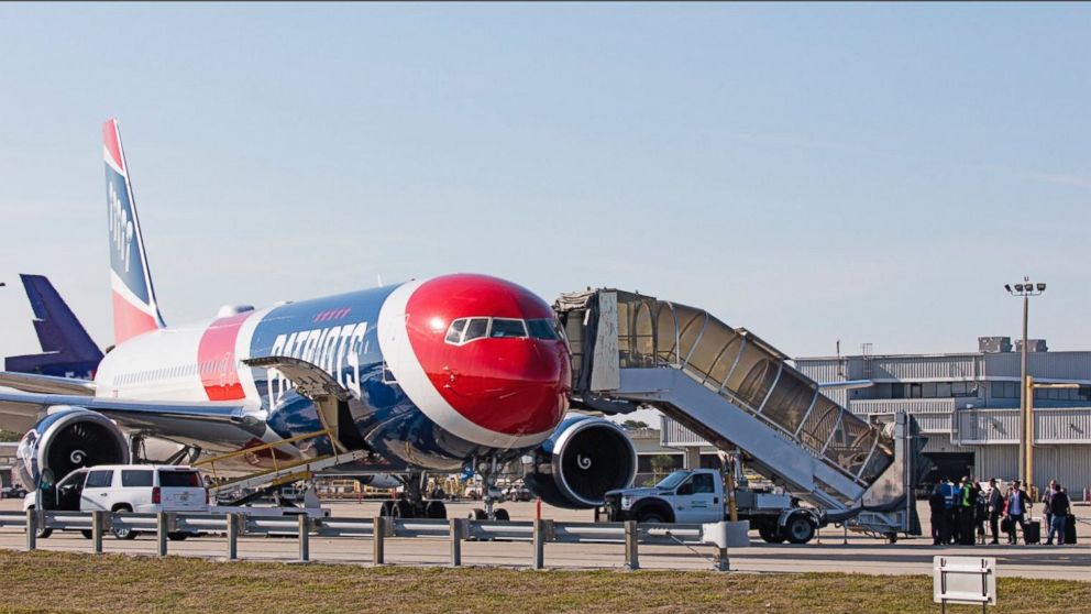Patriots team owner Robert Kraft flew a group of Marjory Stoneman Douglas High School students and their families on the team’s official plane, March 22, 2108, to Washington, D.C. for the March for Our Lives.