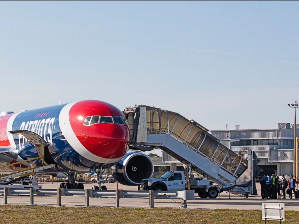 Patriots team owner Robert Kraft flew a group of Marjory Stoneman Douglas High School students and their families on the team’s official plane, March 22, 2108, to Washington, D.C. for the March for Our Lives.