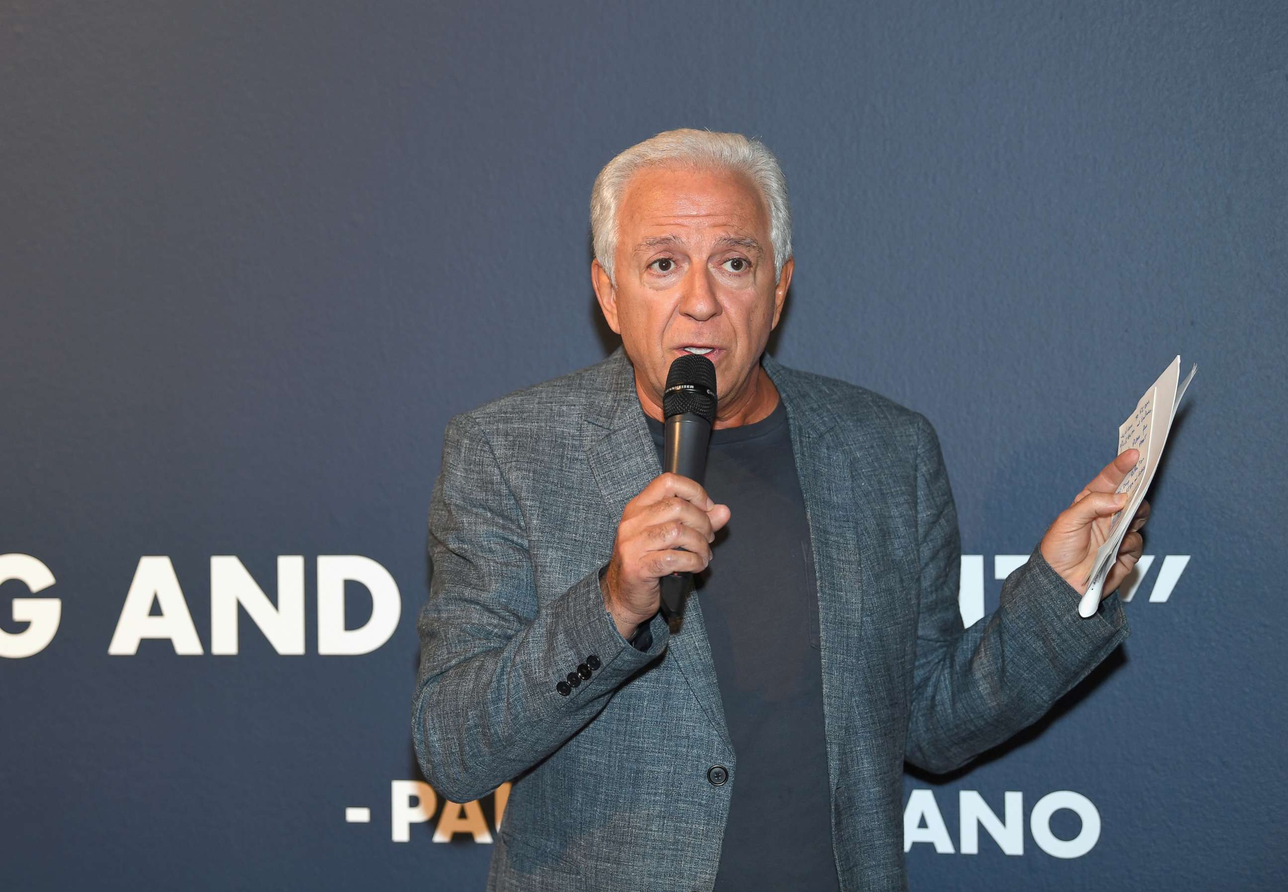 PHOTO: Paul Marciano speaks at GUESS Celebrates 35 Years with Opening of Exhibition at the FIDM Museum & Galleries at FIDM Museum & Galleries on the Park, June 5, 2017 in Los Angeles.