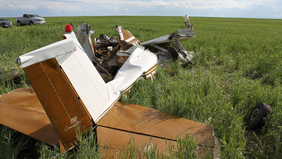 PHOTO: The NTSB has released information about this May 2014 crash near an airport in Watkins, CO and they mentioned how the pilot was taking selfies throughout the flight. 

