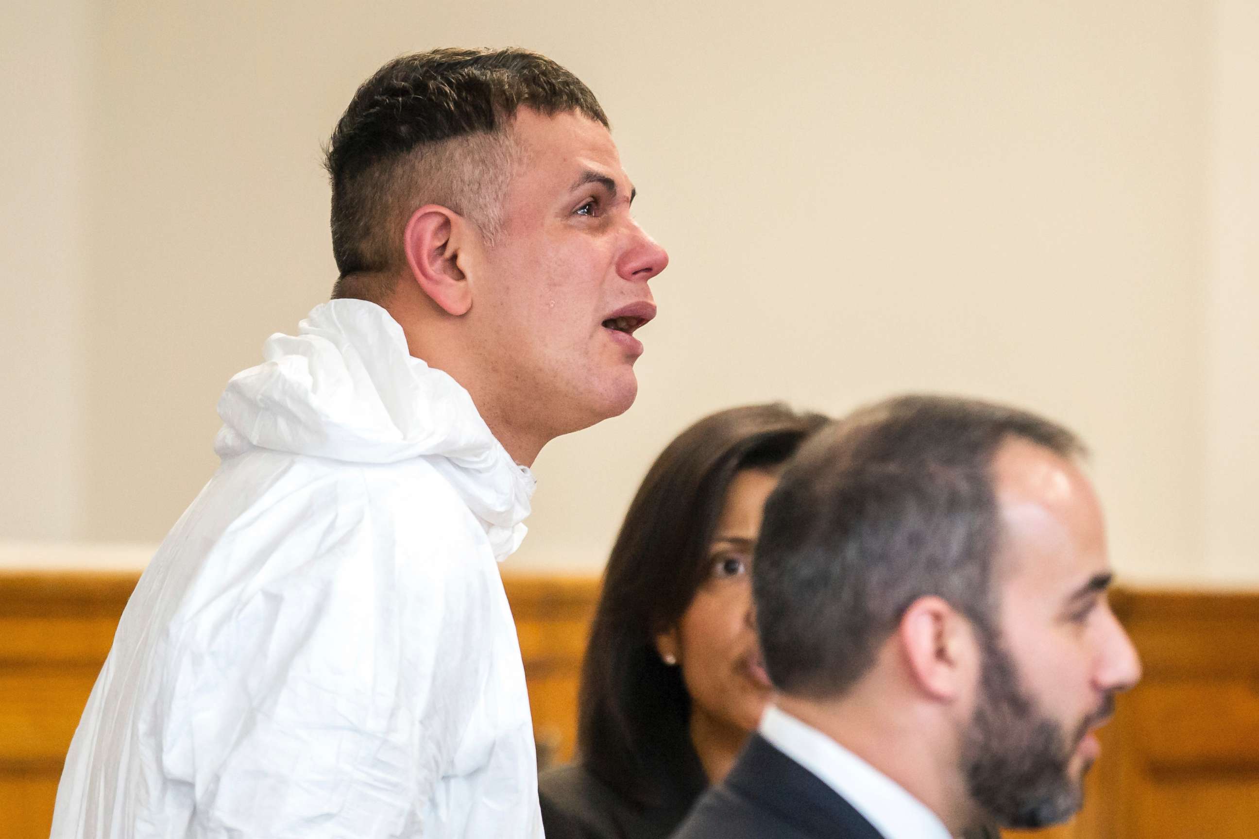 PHOTO: Victor Pena, left, is arraigned on kidnapping charges at the Charlestown Division of the Boston Municipal Court in Charlestown, Mass., Jan. 23, 2019.