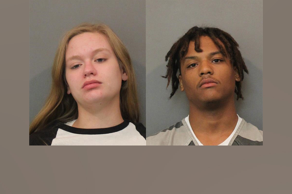PHOTO: Cailyn Marie Smith, 18, left, and Kyren Gregory Perry-Jones, 23, were charged Feb. 21, 2020 with running twin boys on bikes with Pres. Trump flags attached to them off the road in July 2019.