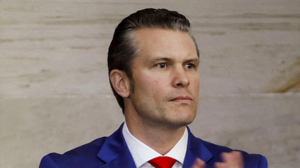 PHOTO: Pete Hegseth, Donald Trump's nominee to be Secretary of Defense attends the inauguration Donald Trump, the 47th President of the United States, Jan. 20, 2025.
