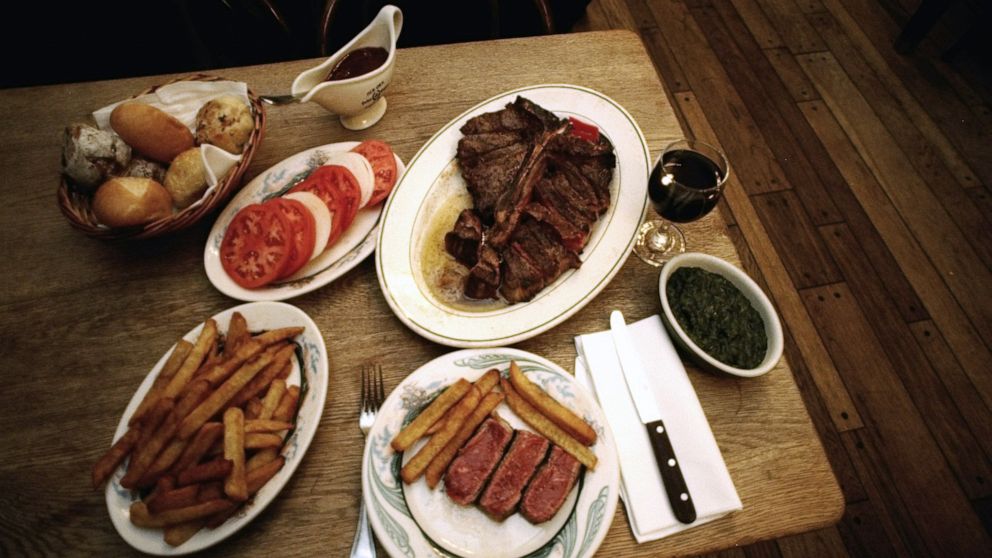 PHOTO: A view from Peter Luger's Steak House in Brooklyn, New York, April 5, 2020.