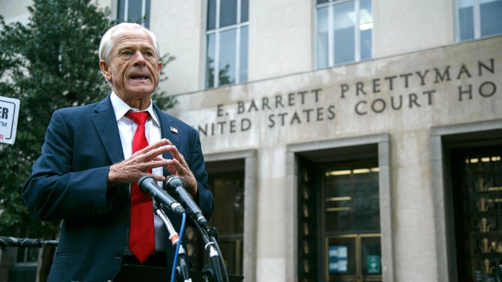 Judge Denies Ex-Trump Aide Peter Navarro's Request To Remain Free While ...