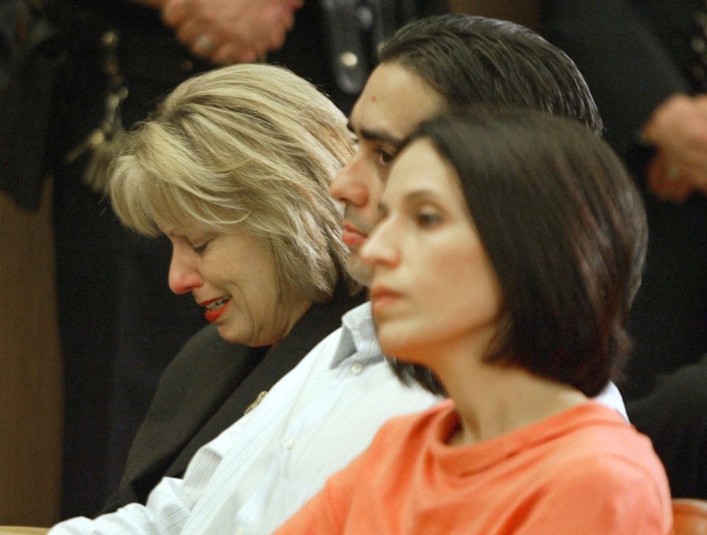 PHOTO:Sharon Rocha, Brent Rocha and his wife, Rose Marie Rocha, sit during a news conference after the jury verdict sentence recommendation of death for Scott Peterson, Dec. 13, 2004, in Redwood City, Calif.