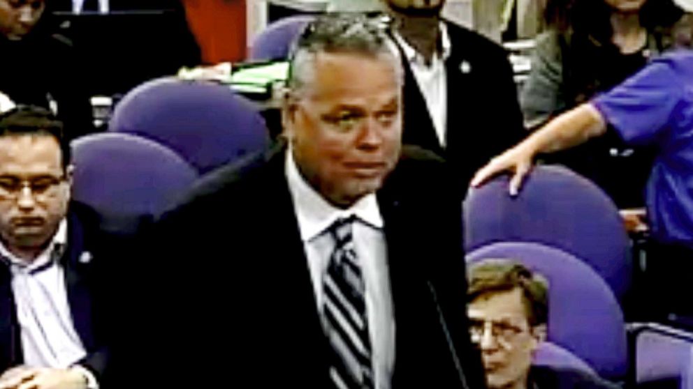 Former deputy branded 'coward' by trump once told school board his goal is 'to protect our kids'