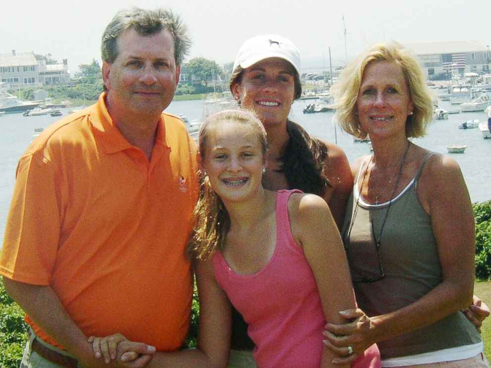 PHOTO: Dr. William Petit Jr. poses for a picture with his daughters Michaela, front, and Hayley, back, and wife Jennifer Hawke-Petit on Cape Cod, Mass., June 2007.