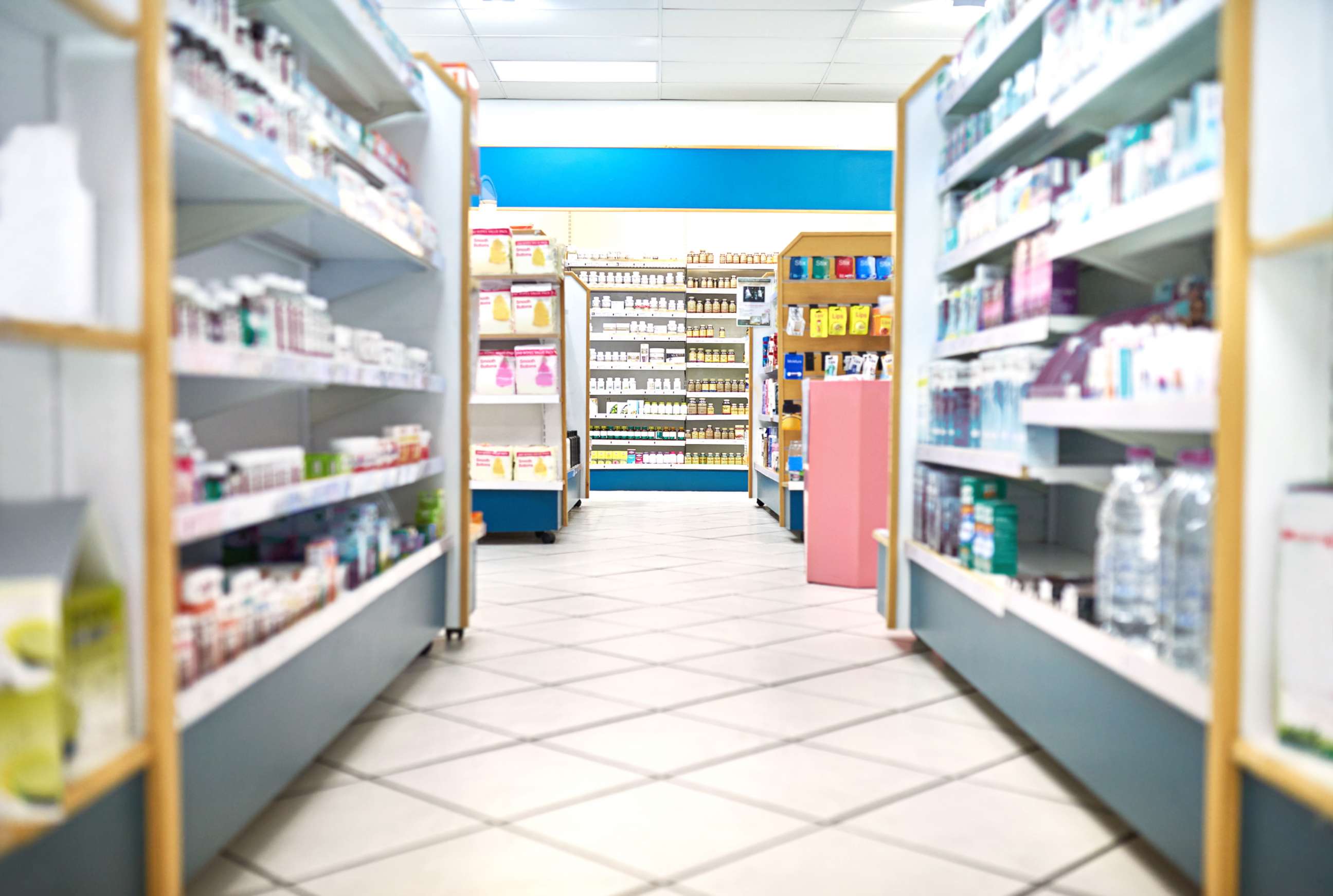 PHOTO: An aisle at a pharmacy is pictured in this undated stock photo.