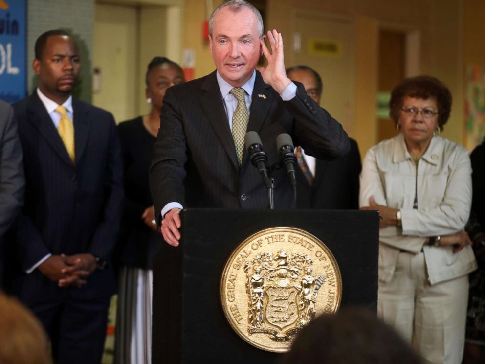 PHOTO: N.J. Governor Phil Murphy during a press conference as he talks about the budget impasse, June 28, 2018, in Trenton, N.J.