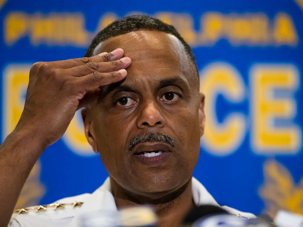 PHOTO: Philadelphia Police Commissioner Richard Ross listens to a question during a news conference in Philadelphia, June 19, 2019.