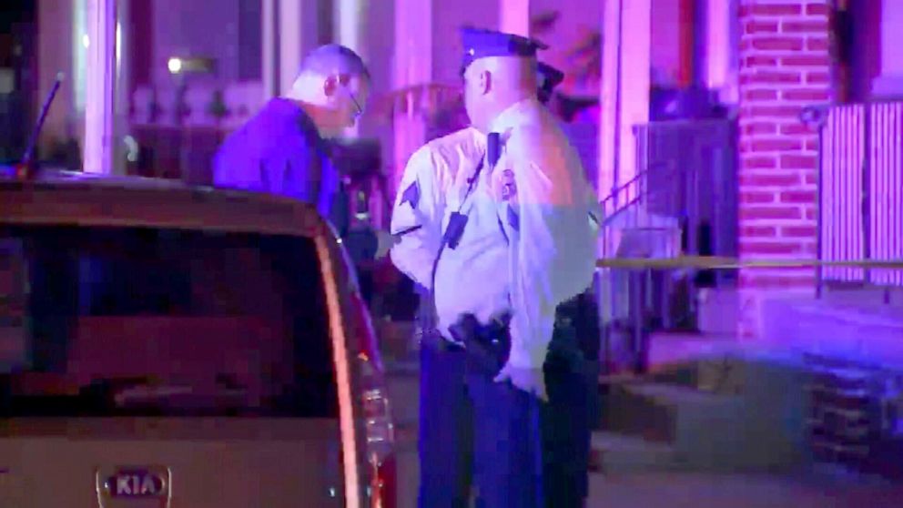 The 32-year-old woman was returning from her baby shower when she was shot in the head and stomach, according to Philadelphia police.