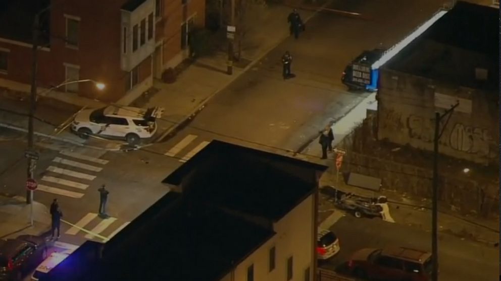 PHOTO: In this screen grab from a video, law enforcement officers are shown at the scene of a shooting in Philadelphia, Feb. 23, 2023.