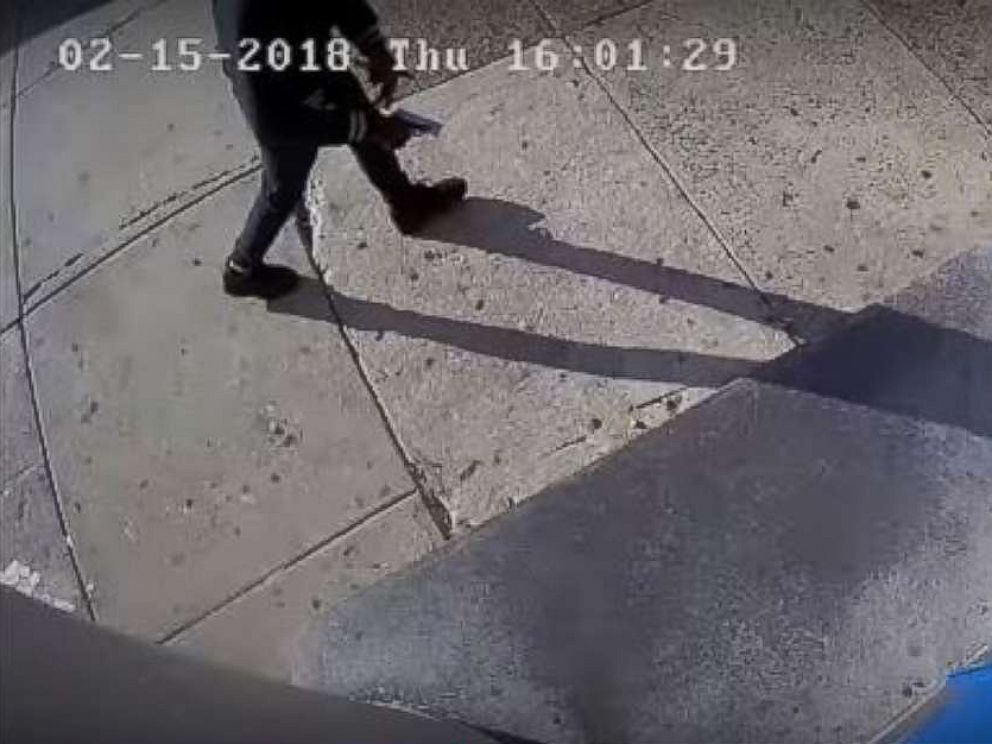 PHOTO: A teenager is wanted for bringing a gun to the entrance of Frederick Douglass Mastery Charter School in Philadelphia, Feb. 15, 2018.