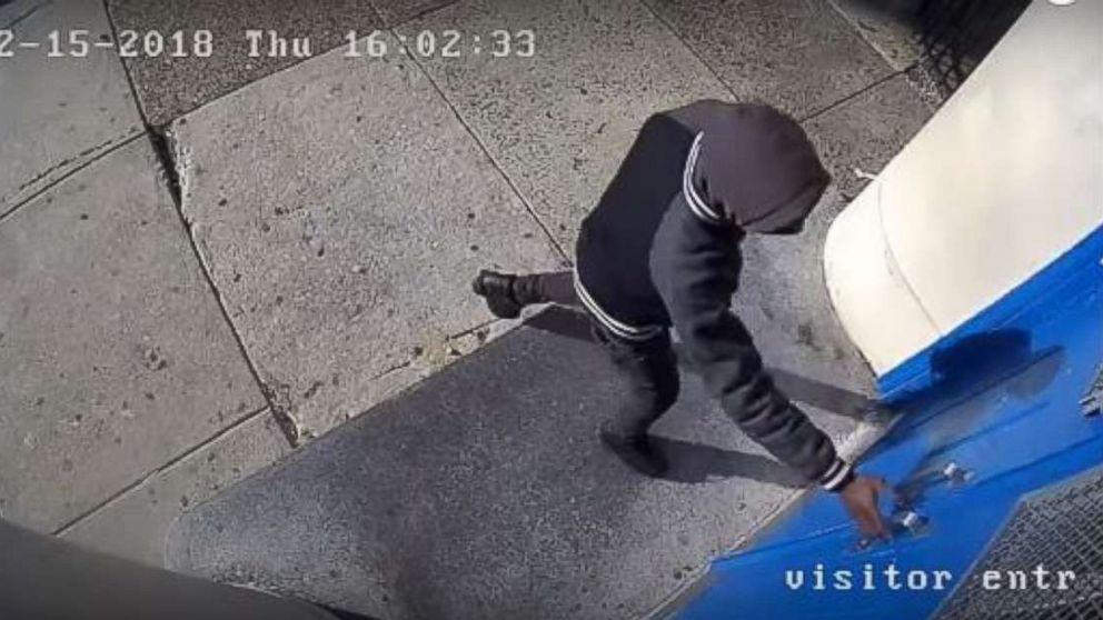 PHOTO: A teenager is wanted for bringing a gun to the entrance of Frederick Douglass Mastery Charter School, Feb. 15, 2018, in Philadelphia.