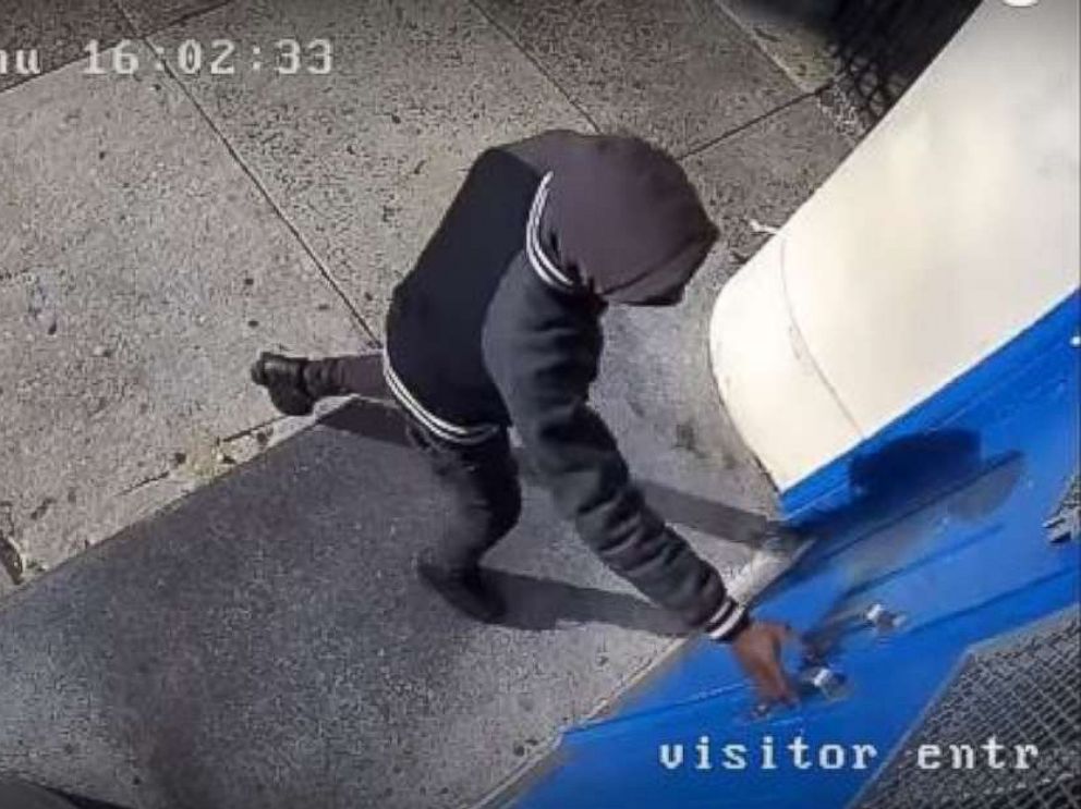 PHOTO: A teenager is wanted for bringing a gun to the entrance of Frederick Douglass Mastery Charter School, Feb. 15, 2018, in Philadelphia.