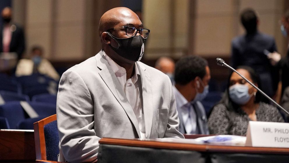 PHOTO: Philonise Floyd, brother of George Floyd, arrives for a House Judiciary Committee hearing to discuss police brutality and racial profiling, June 10, 2020 in Washington, D.C.